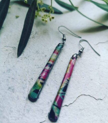 pendientes mango de cuchara Jungla